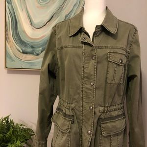 Anthropologie Marrakech Green Army Jacket